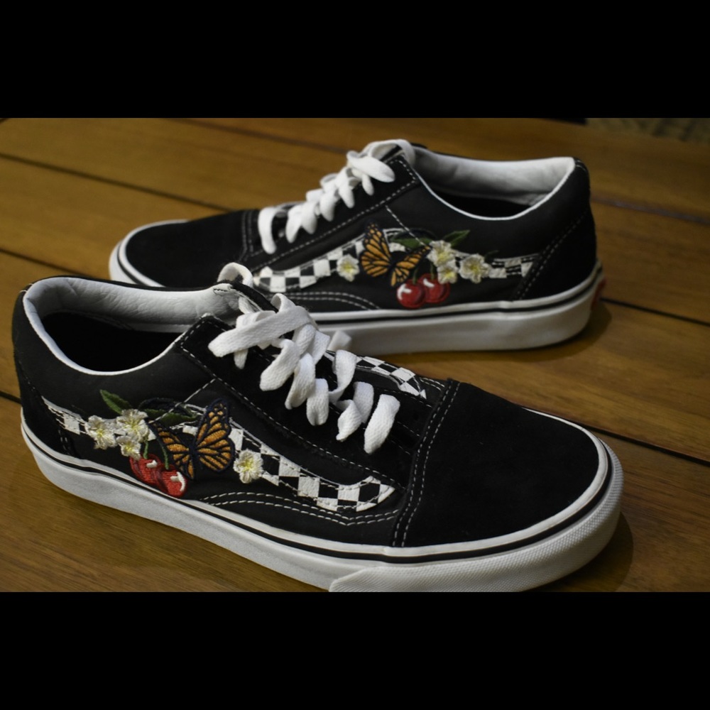 Embroidered vans- sold